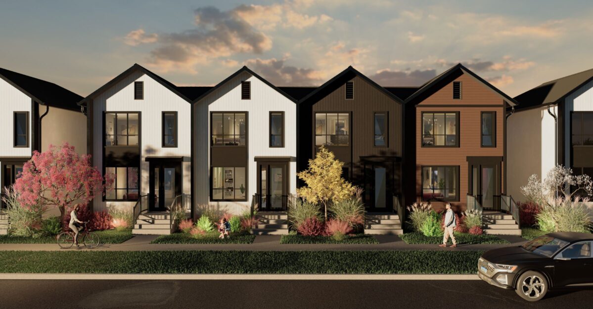 leva townhomes streetside